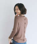 シアー リブ配色 2WAY カーディガン【オンラインショップ・一部店舗限定】