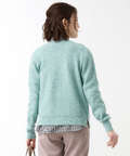 ミニスパンコール ニット カーディガン【手洗いOK】