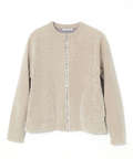 モールニット ダブルフェイス ジップジャケット