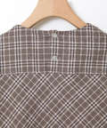 グレンチェック デザイン ブラウス