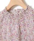 小花柄 シャーリング ブラウス【オンラインショップ・一部店舗限定】
