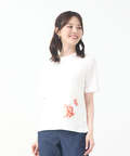 花柄 プリント Tシャツ