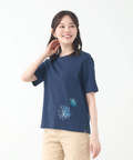 花柄 プリント Tシャツ