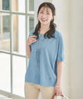 スノーリネン ピンタック プルオーバーTシャツ【接触冷感】