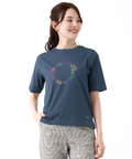 フラワーリース プリント  Tシャツ