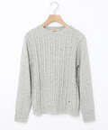 ウールブレンド ケーブル ニット