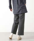 ウールブレンド ストレートパンツ