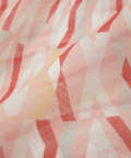 リネンブレンド 幾何学柄 ストール
