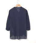 スノーコットン 梯子レース チュニック【接触冷感】