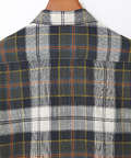 ピケ素材 チェック柄 シャツ