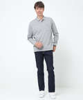 【ベストセラー】鹿の子 ワンポイント 長袖ポロシャツ【日本製】