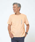 スノーリネン 鹿の子 クルーネックTシャツ【接触冷感】