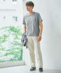 スノーリネン 鹿の子 クルーネックTシャツ【接触冷感】