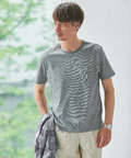 スノーリネン 鹿の子 クルーネックTシャツ【接触冷感】