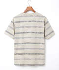 ボーダー柄 Tシャツ【ウガンダ オーガニック コットン】