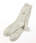 ミドルゲージ リンクスチェック クルー丈ソックス