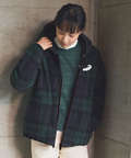 チェック柄 フリース パーカ【洗濯機洗いOK】