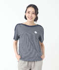 スノーコットン ボーダー Tシャツ【接触冷感】