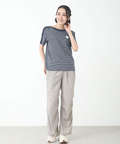 スノーコットン ボーダー Tシャツ【接触冷感】