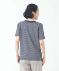 スノーコットン ボーダー Tシャツ【接触冷感】