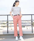 スノーコットン ボーダー Tシャツ【接触冷感】