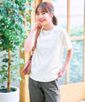 スノーコットン フロントギャザー Tシャツ【接触冷感】