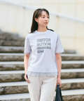 スムース チュール レイヤード風 Tシャツ