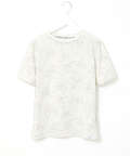 プレーティング天竺 花柄プリント Tシャツ【吸汗速乾】