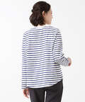 天竺 メランジボーダー クルーネックTシャツ