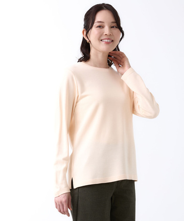 ダブルフェイス クルーネック カットソー