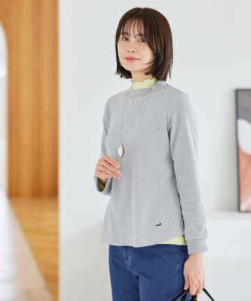 ツイードライク プルオーバー カットソー