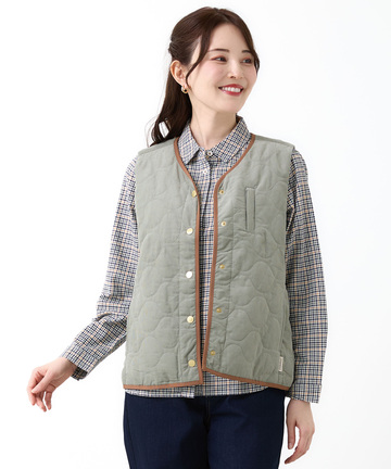 キルティング 中綿 ベスト