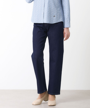 ストレッチ ストレート デニムパンツ