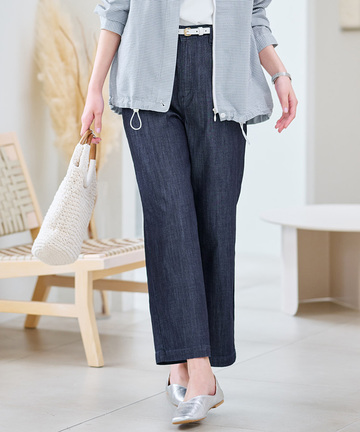 ブリーズデニム 【ワイド9分丈】【接触冷感】