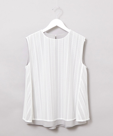 レース ノースリーブ プルオーバー