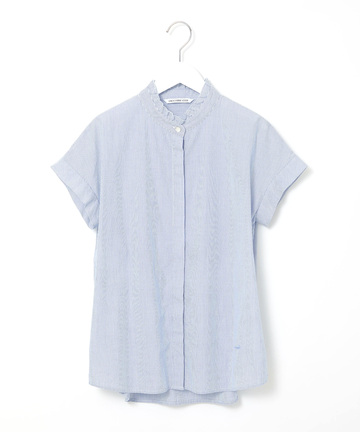 フリル襟 サッカーブラウス【オンラインショップ・一部店舗限定】