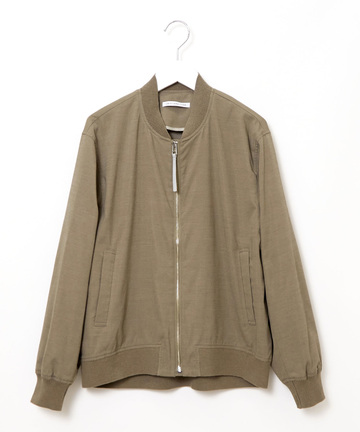 リネンライク ライトブルゾン