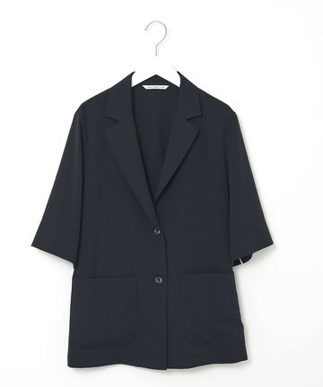 半袖 テーラードジャケット【接触冷感】【吸汗速乾】【UV加工】【オンラインショップ・一部店舗限定】