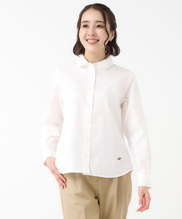 ノンアイロン オックスフォード ブラウス【シワになりにくい】