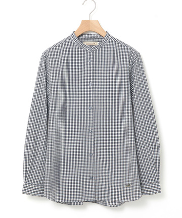 バンドカラー チェック ブラウス【オンラインショップ・一部店舗限定】