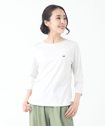 セルロースコットン 七分袖 Tシャツ【吸汗速乾】