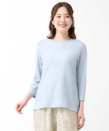ワッフル 七分袖 カットソー【オンラインショップ・一部店舗限定】
