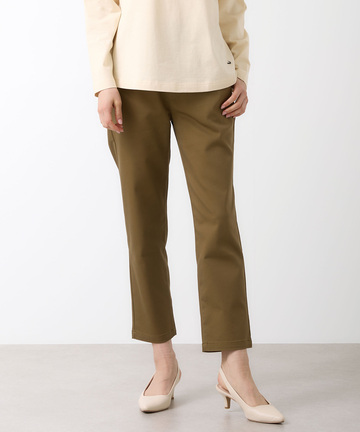 ストレッチ クロップド パンツ【接触冷感】【吸汗速乾】