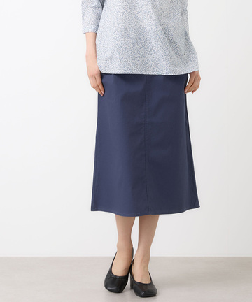 リネンブレンド Aライン スカート