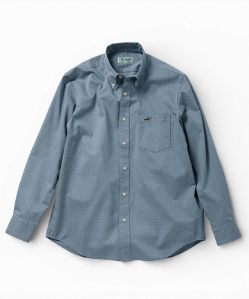 ノンアイロン ギンガムチェック ボタンダウンシャツ【シワになりにくい】