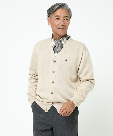 10ゲージカーディガン【洗濯機洗いOK】