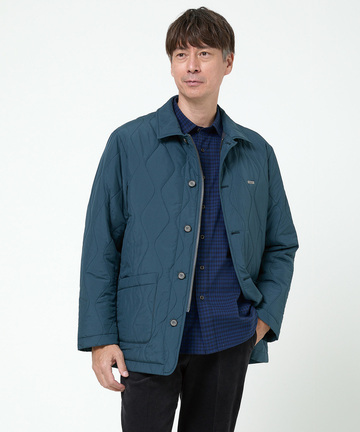 キルティング ステンカラー ジャケット