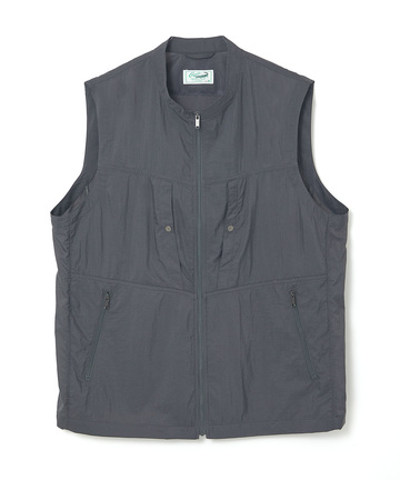 ナイロン マルチポケット ジップベスト