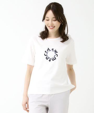 スムース プリントモチーフ Tシャツ【接触冷感】