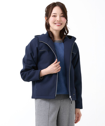 ジャージ素材 フルジップ パーカー